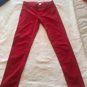 🌹bright red Skinny Jeans